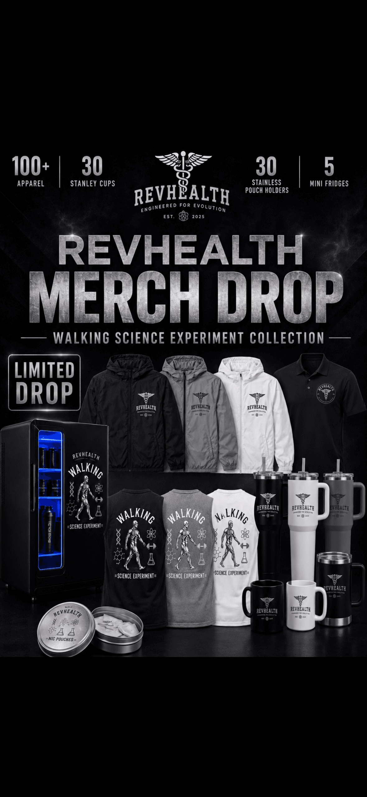 RevHealth Merch Drop Poster